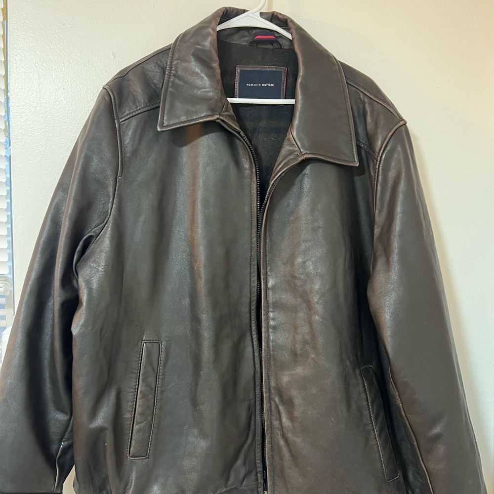 Tommy Hilfiger Black Leather Jacket